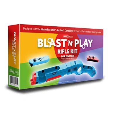 Bild av Maxx Tech Blast &#039;n&#039; Play Rifle Kit Nintendo Switch