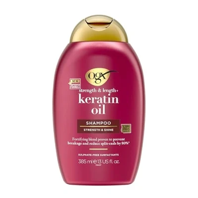 Bild av OGX ANTI Breakage Keratin OIL Shampoo Schampo, Storlek: 385 ml,