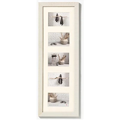 Bild av walther design tavelram gräddvit 5X 10x15 cm Galleri med passepartout, Hem träram HO515W