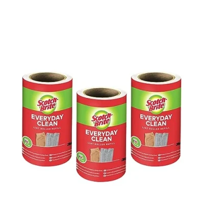 Bild av Scotch Brite Lint Roller Standard, 3 x refill 56 ark, Weiß