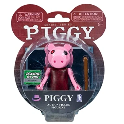 Bild av Bizak Piggy Figur 10 cm Piggy, Nu kan du återskapa spelet hemma med dina favoritkaraktärer, Levereras tillbehör och en lösenkod i Videospel, Det finns olika modeller (64238045)