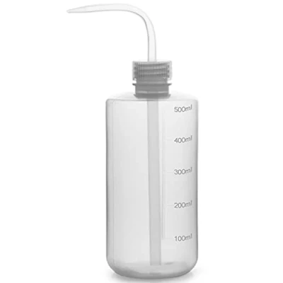 Bild av Labasics Kemisk Tvättflaska, 1 pack Plast Säkerhet Lab Pressa Wash Flaska, LDPE med Smal Mun, 500 ml (8 oz)/1 Flaska