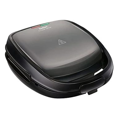 Bild av Tefal Snack Time 2in1 kombiapparat SW341B [våffeljärn (belgiska) och smörgås brödrost (trekantig), 2 avtagbara, icke självhäftande belagda plattsatser (diskmaskinsskydd); multifunktionell; 700 W]