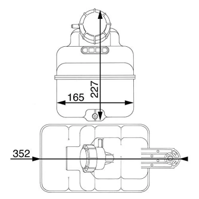 Bild av MAHLE ORIGINAL CRT 43 000P Expansionskärl med lock