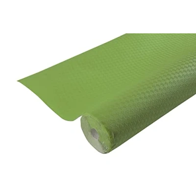 Bild av Pro Nappe Ref R802035I engångsduk av präglat papper unik, estetisk och djup prägling kiwigrön färg längd 20 m x bredd 1,20 tillverkad i Frankrike