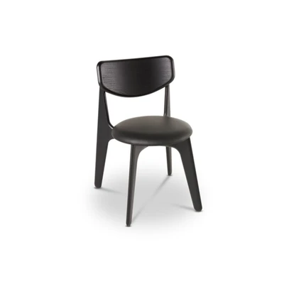 Bild av Tom Dixon, Slab matstol stoppad sits svart