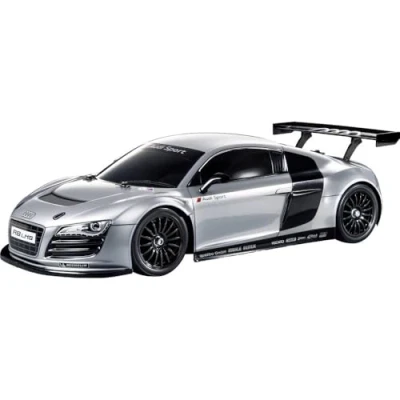 Bild av TAMIYA 58749 1:10 RC Audi R8 LMS 2008 TT 02 fjärrstyrd bil, fordon, modellbyggnad, montering, hobby, byggsats, omålad