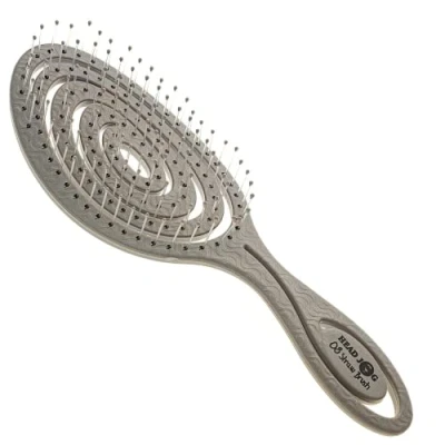 Bild av Head Jog 08 Paddelborste flexibel Mjuk nål borst, utredande vått eller torrt hår. borstning hårborste. Utredningsborste lockig och vågig. (Monokrom samling silver)