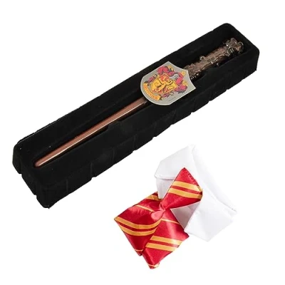 Bild av Ciao Harry Potter Disguise Kit (Wand 30cm, Tie and Gryffindor Emblem) in giftbox