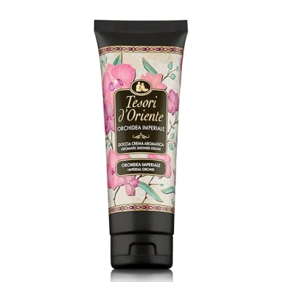 Bild av Tesori d&#039;Oriente Kinas orkidé krämdusch med blomnoter, rengör huden försiktigt och ger en känsla av välbefinnande, 250 ml