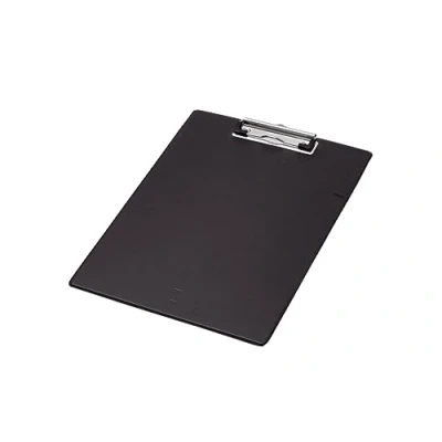 Bild av Q Connect PVC enkel Urklipp Foolscap svart KF01296