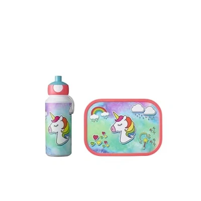 Bild av Mepal Lunchset (School Cup &amp; Lunchbox) Campus Pop Up Unicorn