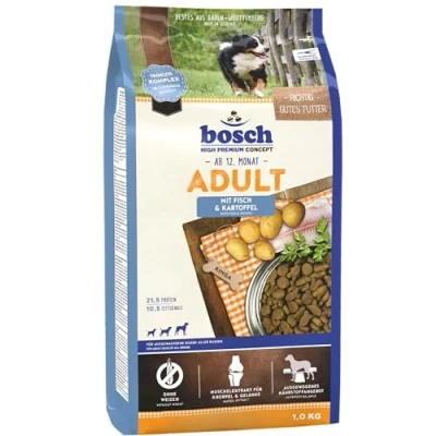 Bild av bosch HPC Vuxen med fisk och potatis Torrhundfoder för vuxna hundar av alla raser 1 x 3 kg