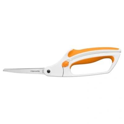 Bild av Fiskars Softgrip tygsax, längd: 26 cm, blad av rostfritt stål/handtag plast, vit, Easy Action, 1070070