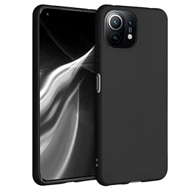 Bild av kwmobile TPU fodral kompatibelt med Xiaomi Mi 11 Lite (5G) mjukt tunt smidigt flexibelt skyddande telefonskydd svart matt