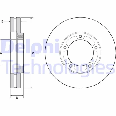 Bild av Bromsskiva DELPHI BG9139