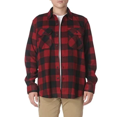 Bild av Wrangler Herr Långärmad Rutig Fleeceskjorta Jacka Button Down skjorta