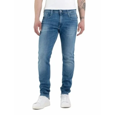 Bild av Replay Herrjeans Anbass smal passform med Power Stretch, Medium blå 009, 28W / 32L
