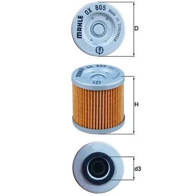 Bild av MAHLE ORIGINAL OX 805 Filtre à huile Cartouche filtrante