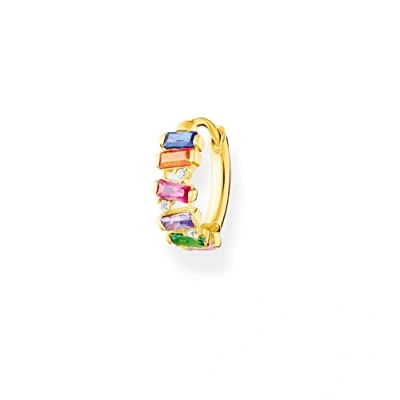 Bild av Thomas Sabo Créoles pierres de couleur argent plaqué or CR665 488 7
