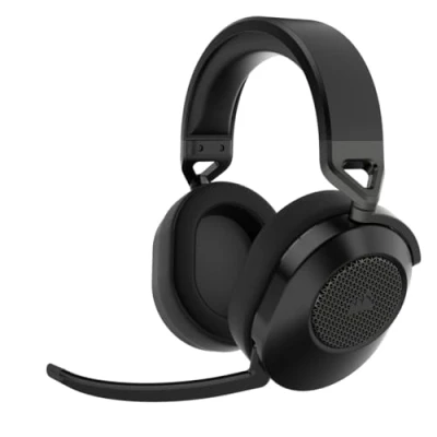 Bild av Corsair HS65 WIRELESS Gaming Headset 2,4 GHz Trådlös Anslutning Eller Bluetooth med Låg Latens, Dolby® Audio 7.1 Surroundljud, Lättvikt, Rundupptagande Mikrofon Kolfärgat