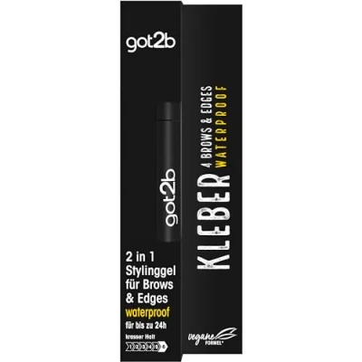 Bild av got2b lim 4 brows &amp; Edges Waterproof (16 ml), 2 i 1 Brow Gel Hårmascara, svett och vattentät för upp till 24 h grepp, med praktisk Eyebrow brush styling av hårkonturer kanter