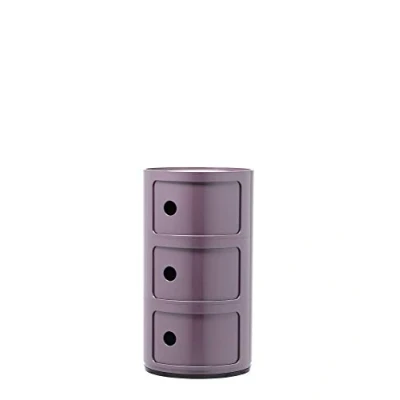 Bild av Kartell Componibili, 3 element, violett, rund bas