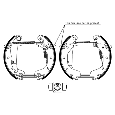 Bild av TEXTAR Shoe Kit Pro 84058100 de freins, freins à tambours avec cylindre roue, élément d&#039;ajustage OPEL: Corsa C 3/5 portes