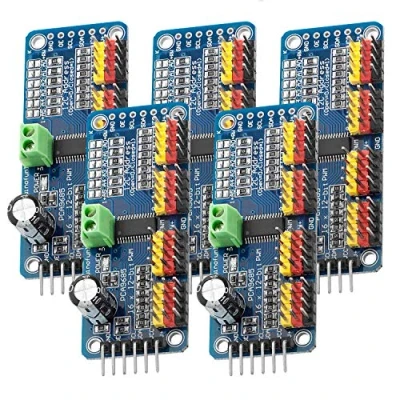 Bild av AZDelivery 3 x PCA9685 16 Kanal 12 Bit PWM Servotreiber kompatibel med Arduino och Raspberry Pi inklusive e book!