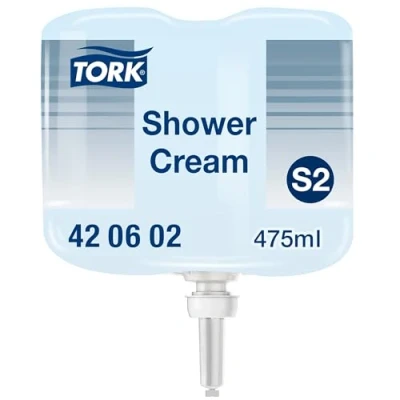 Bild av Tork Hair &amp; Body Mini flytande tvål 420602 2 i 1 duschgel och schampo för S2 dispensersystem premiumkvalitet, fräsch doft, unisex, x 475 ml