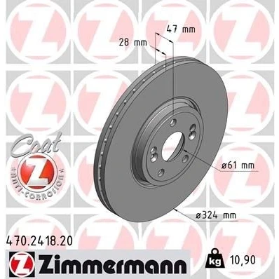 Bild av Bromsskiva, Framaxel, renault espace iv, vel satis, 7701 206 923, 207 357, 8200 177 024, 242 318, 570 191, 8201 695 235,