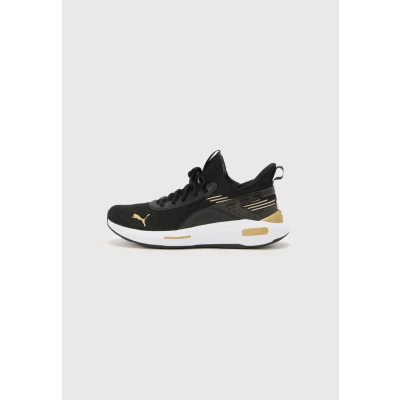 Bild av Puma Softride ENZO 5 Unisex Träningsskor black/goldcoloured, Storlek: 37, Black/gold coloured Konstmaterial/textil