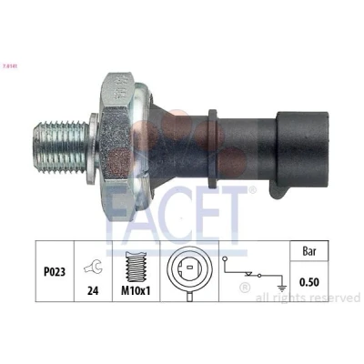 Bild av FACET 7.0141 Sonde De Pression d&#039;Huile M10x1 1 Made in Italy OE Equivalent OPEL: Corsa D 3/5 portes, C Meriva A