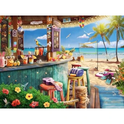 Bild av Ravensburger Beach Bar Breezes 1 500 bitar pussel för vuxna Unik och avkopplande aktivitet Premiumkvalitet Hållbara material Perfekt familjens kul tid