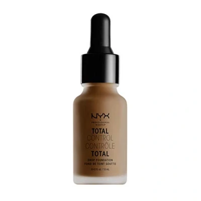 Bild av NYX Professional Makeup Total Control Drop Foundation, exakt dosering, byggbar opacitet, långvarig, vegansk formel, matt finish, färgton: Djup rik