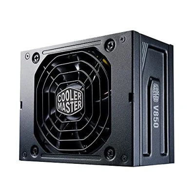 Bild av Cooler Master V850 SFX Gold, EU Kontakt 850W 80 PLUS Helt Modulärt Nätaggregat, SFF/Mini ITX PSU, Tyst 92 mm FDB Fläkt, Semi Fläktlöst Läge, till ATX Fäste, 10 Års Garanti