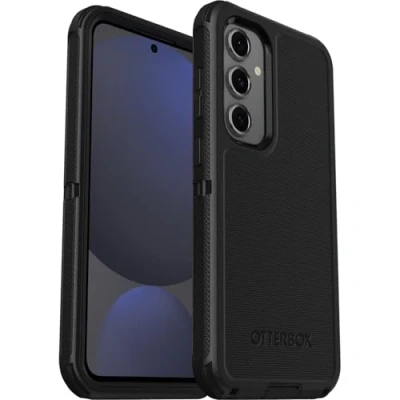 Bild av OtterBox Defender skal för Samsung Galaxy S24 FE, extra stöttåligt, fallsäkert, skyddande skal, testad till militärstandard x7, Svart