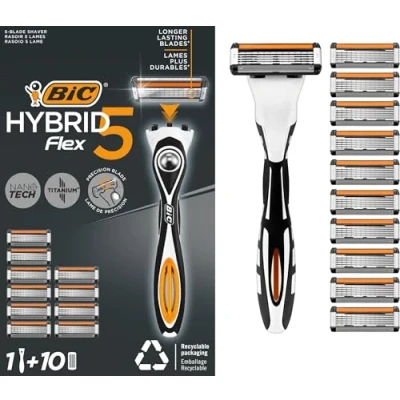Bild av BiC Hybrid 5 Flex 988948 Rakhyvel, 11 stycken