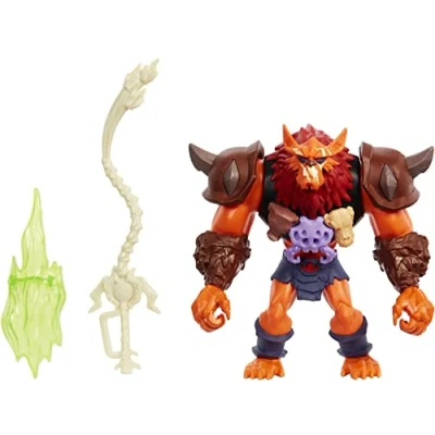 Bild av Masters of the Universe HDY36 Beast Man actionfigur med kraftattack och 2 tillbehör, inspirerad av den animerade serien MOTU Netflix, samlarleksak för barn från 4 år äldre