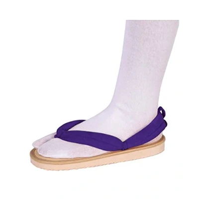 Bild av QYIFIRST Kimetsu no Yaiba Shinobu kocho cosplay clogs skor tofflor sandaler för kostym lila män kvinnor 39 (inuti längd 24 cm)