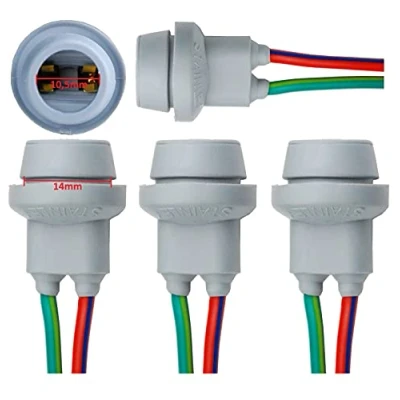Bild av L&amp;P B570 4 stycken T10 W5W W2,1X9,5D gummisockel lampor lamphållare glasbas för glödlampor