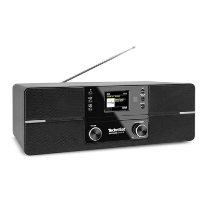 Bild av TechniSat DIGITRADIO 371 CD IR Stereo Internetradio (DAB+, FM, spelare, WLAN, Bluetooth, färgdisplay, USB, AUX, hörlursuttag, väckarklocka, 10 watt, fjärrkontroll) vit