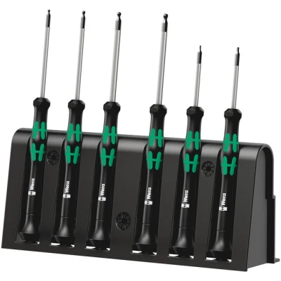 Bild av Wera 2052/6 Elektroniker Schraubendrehersatz + Rack