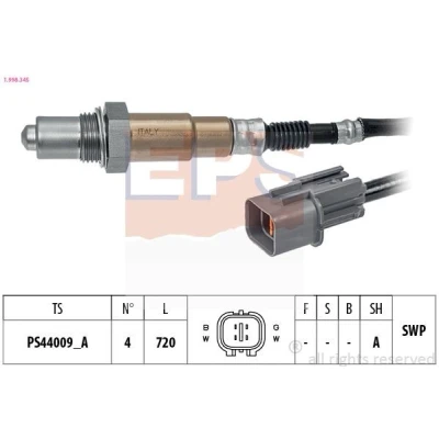 Bild av EPS 1.998.345 Sonde lambda Made in Italy OE Equivalent chauffé, planaire, Filetage prégraissé KIA: cee‘d I 5 portes, CARENS 3