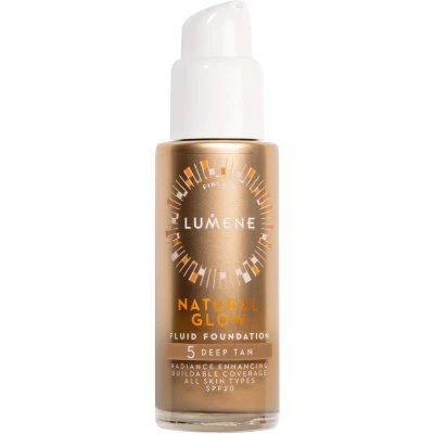 Bild av Lumene Natural Glow Fluid Foundation SPF20 5 Deep Tan 30 ml