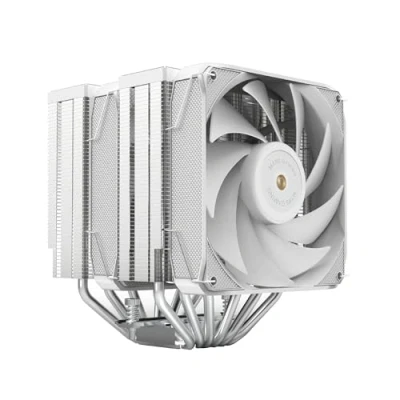 Bild av Mars Gaming MCPU XU6, CPU Kylare med Dubbel Torn, TDP 350W, 2x Hybridbladfläktar och Hyperbalanserat Koppar FDB Lager, 6 Heatpipes HCT ULTRA Teknologi, Universell Multisocket, Vit