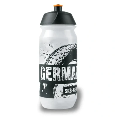 Bild av SKS GERMANY TEAM BOTTLE SMALL 500 ml drickflaska i sportig design, läckagesäker tryckventil, ergonomisk form, avtagbart lock, transparent, 1 storlek