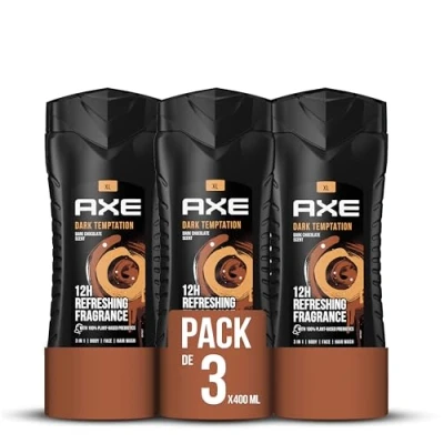 Bild av AXE Herr 8710447284377 Duschgel, 400 ml x 3 stycken