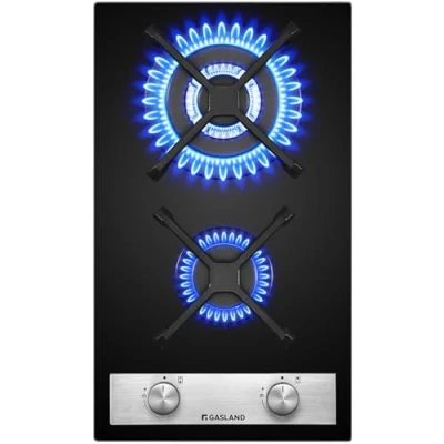 Bild av Gasland Chef GH30BF 30 cm LPG/NG Dubbelt Bränsle Enkelugn Gasspis ermoelement Skydd Inbyggd Gasspis,Inbyggd Bänkspis i Svart Glas