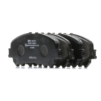 Bild av VALEO 302531 Jeu de plaquettes frein Essieu avant contact signal d&#039;usure inclus sans tôle anti bruit NISSAN: X Trail, Qashqai 2